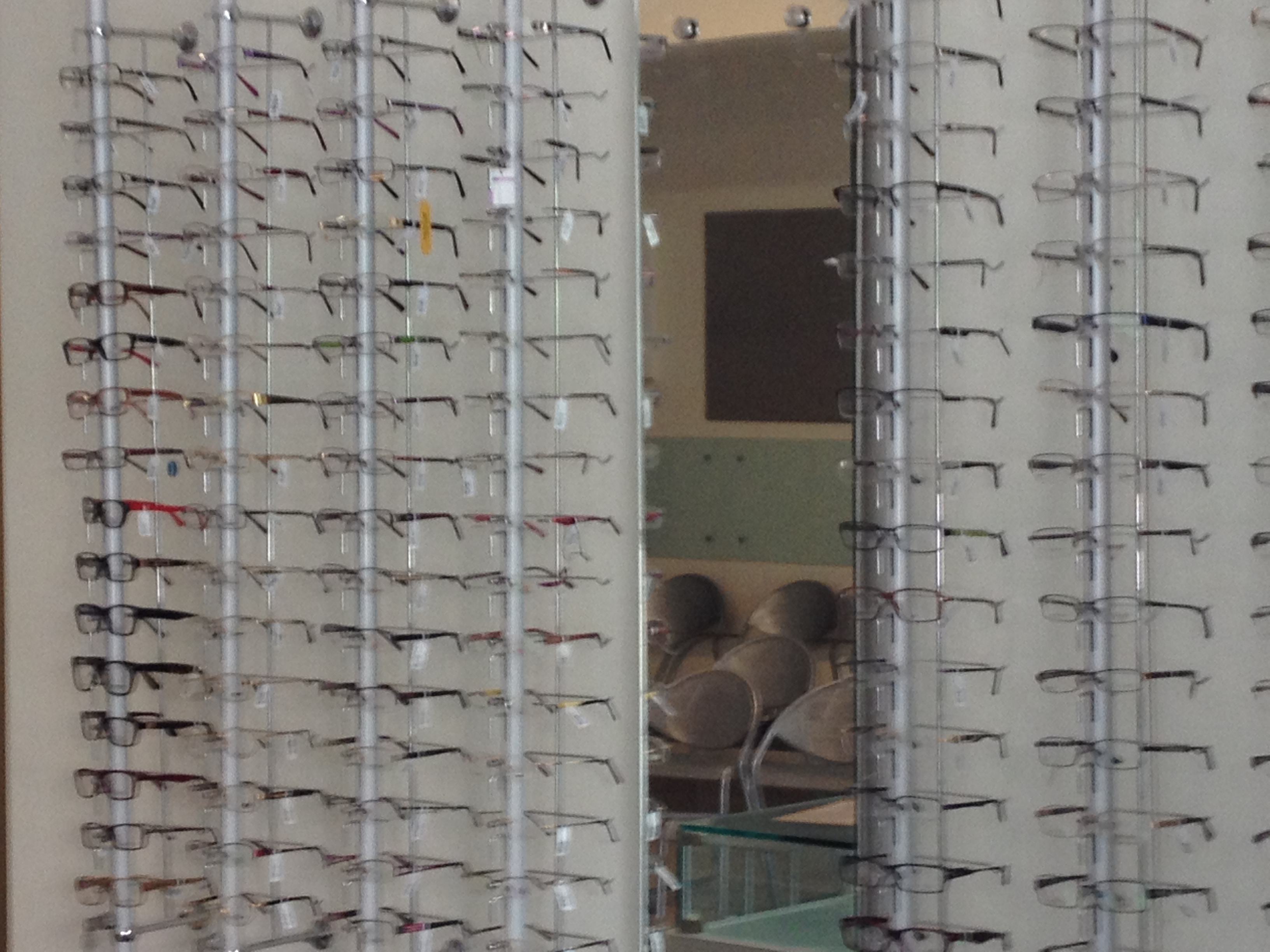 Optical shop and spectacles