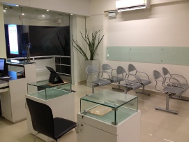 Premier EyeCare's spacious waiting room